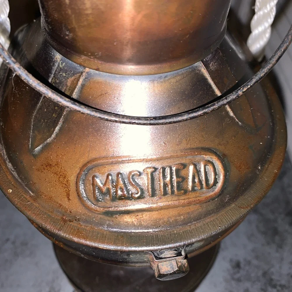 Masthead Nautical Oil Lantern Reflector Bubble Glass Lamp